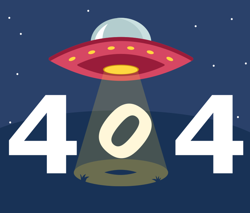 ufo που απαγάγει το 404 κείμενο